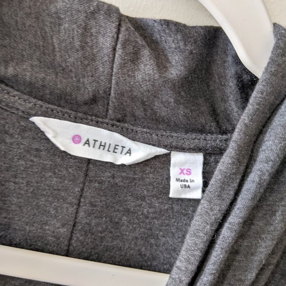 Athelta Duet Faux Wrap Jersey Dress in Charcoal - Picture 7 of 7